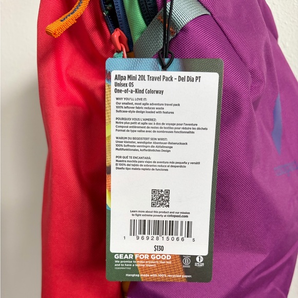 Cotopaxi Allpa Mini 20L Travel Pack Del Día - Picture 2 of 15